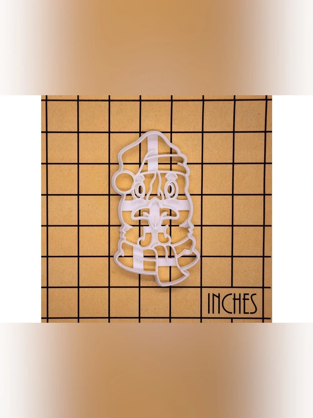 Santa Chicken Face Cookie Cutter